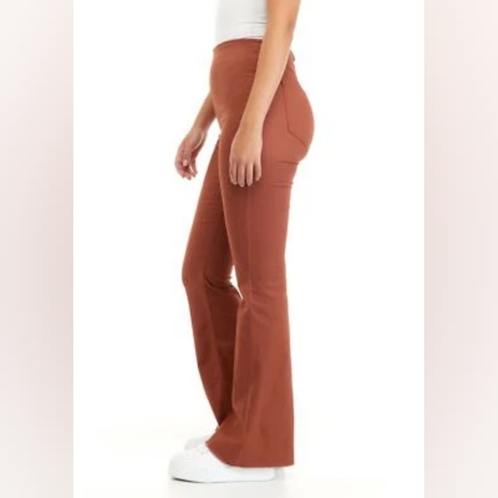 Tinseltown Rust Orange Flare Pants Size 7